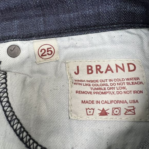 J Brand Skinny Leg Jeans Eclipse Dark Wash Stretch Sz 25 x30L - Picture 6 of 8